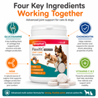 Beaphar Flexifit Glucosamine Joint Care Tablets for Cats & Dogs 120 Tablets