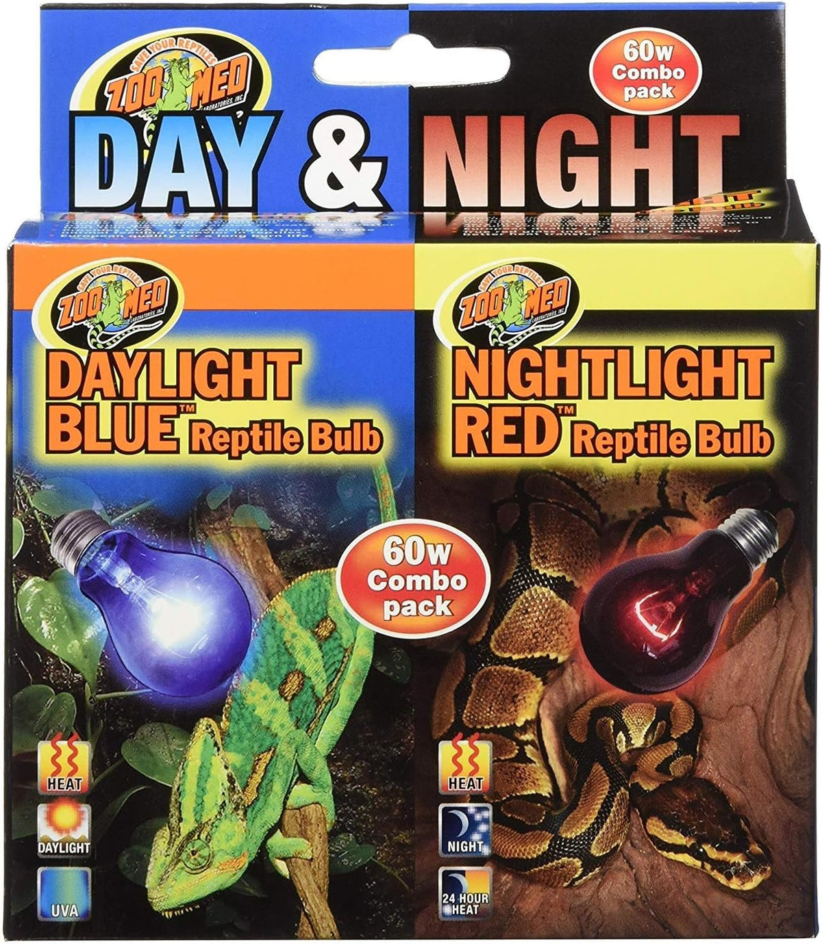 Zoo Med Day & Night Reptile Bulbs Combo Pack