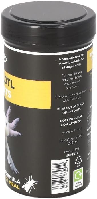 Fish Science Axolotl Pellets 150g – Insect-Based Diet