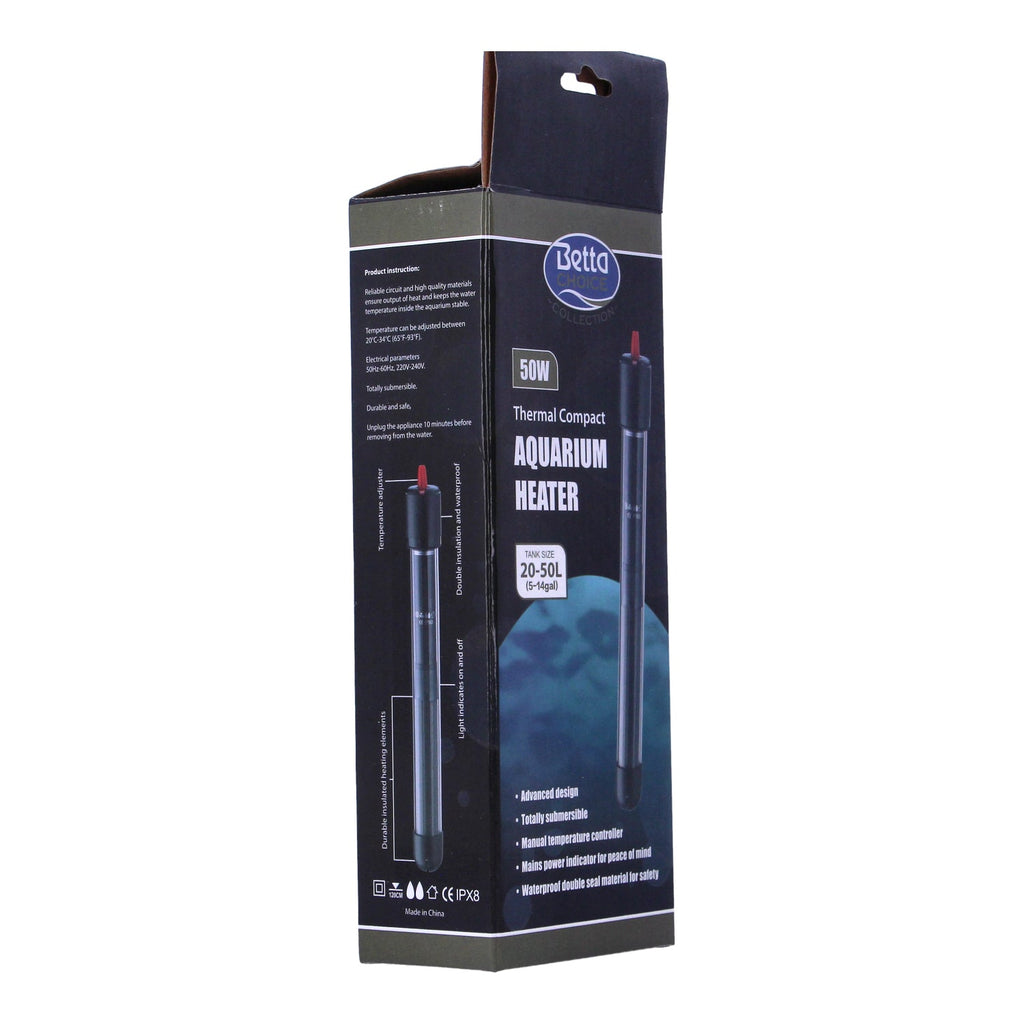 Betta Thermal 50W Submersible Aquarium Heater