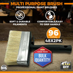 Bulk Fence Paint Brushes | Block Set Decking Shed Masonry | 96 Pack