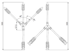 Exotronic 3 to 1 'Y' Branch Joiner Solar Connector Pair