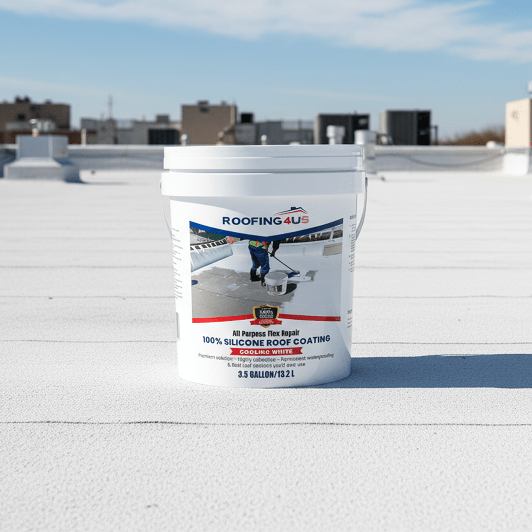 All Purpose Flex Repair 100% Silicone Roof Sealant - 4 Gallon
