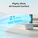 Dr.Prepare 12-Inch Tower Fan with 25W AC Motor