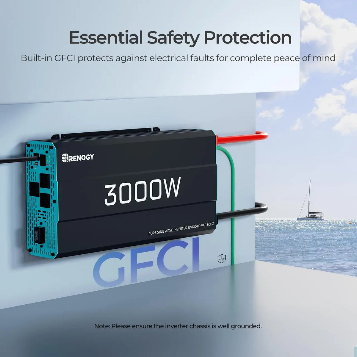 3000W/2000W/1000W/700W 12V Pure Sine Wave Inverter