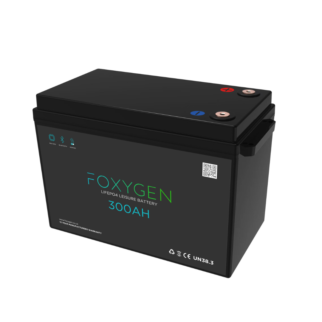 Foxygen 12V 300Ah LiFePO4 Lithium Leisure Battery with Bluetooth & Heating