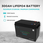 Foxygen 12V 300Ah LiFePO4 Lithium Leisure Battery with Bluetooth & Heating