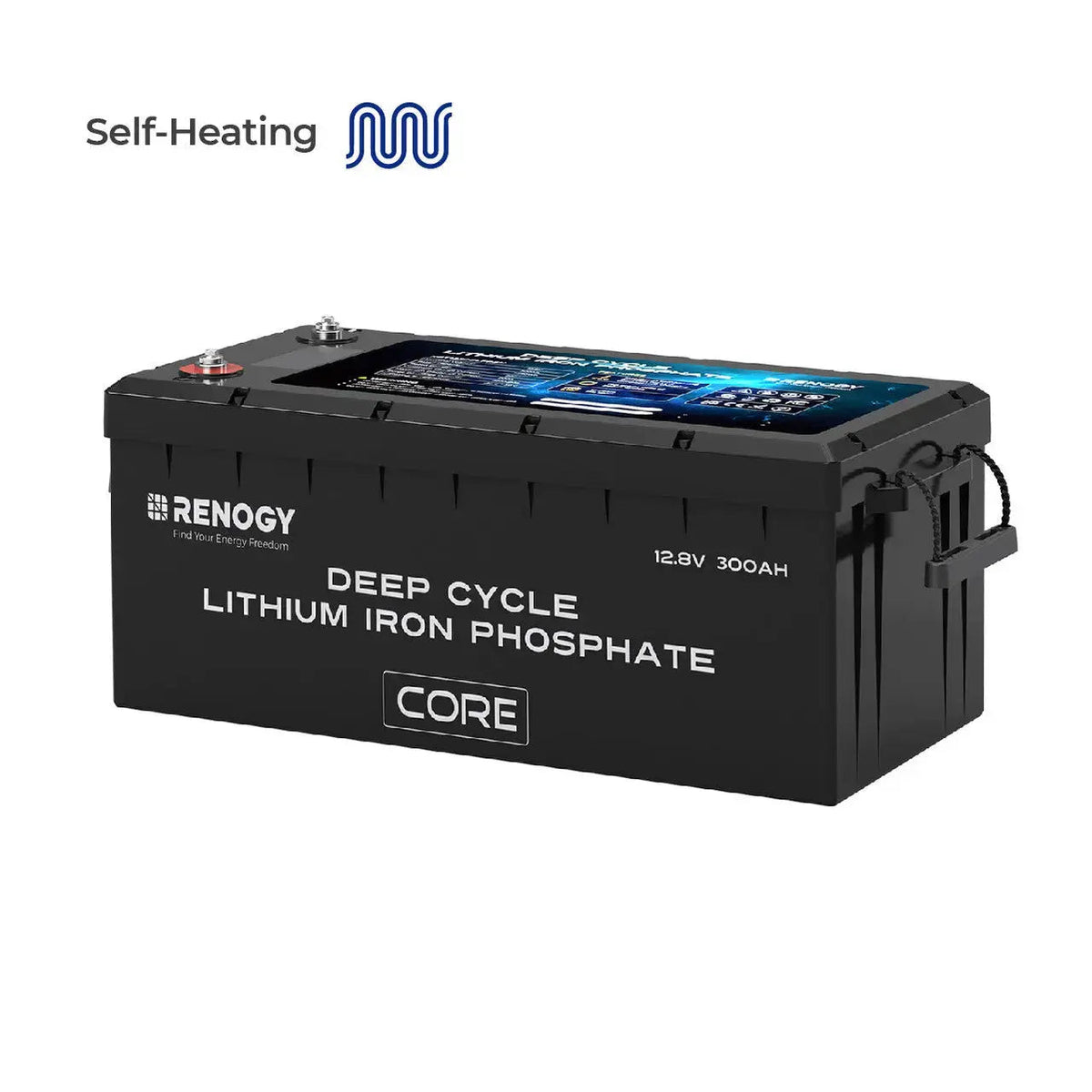 12V 300Ah Deep Cycle Lithium Iron Phosphate Battery w/Self-Heating | Core Series