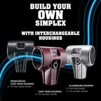 Halder Simplex soft-face sledge hammer, cast iron housing - Rubber composition / Superplastic