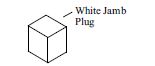 305 - DH Jamb Plug White