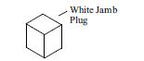 305 - DH Jamb Plug White