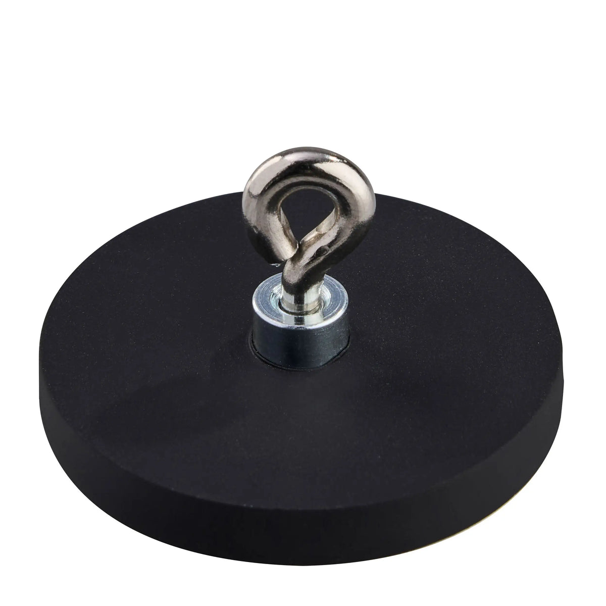 Rubber Coated Neodymium Magnet with Eye - 43 mm