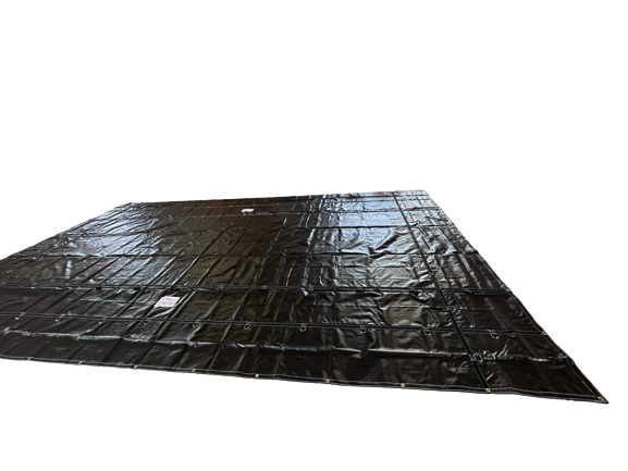 STEEL TARP (16' X 27') BLACK 14 OZ