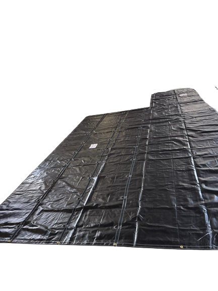 3 PC SET OF 8' DROP 14-OZ BLACK