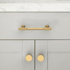 10 Pack Brushed Brass Cabinet Pulls 3.75 Inch(96mm) Kitchen Cabinet Handles Solid Zinc Alloy Cabinet Hardware Drawer Pulls - color: Brushed Brass, size: 3.75" Hole Center