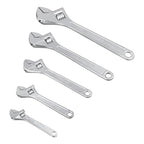 JEUIHAU 6 8 10 12 15 In Adjustable Wrench Set, SAE and Metric Scale