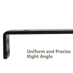 NEODROP 6-Pack 4 Inch Floating Shelf Brackets, Heavy Duty Hidden Shelves Bracket for Kitchen, Nursery, Black Powder Coated Steel - size: 4 Inch, style: 6 Pack