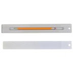 Westcott 17355 12-Inch Ruler Set with Pencil Storage, Innovative Design for Easy Measuring and Organization at School or Office, 2-Piece Set - size: 12" Pencil Storage