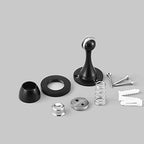 Solid Mental Magnetic Door Stop, Wall Mounted, Black, 2 Pack - color: 2 PCS Black