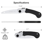Foldable Hand Saw, Self-Locking Pruning Saw, Portable Folding Saw for Wood