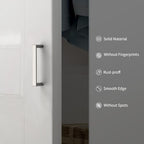 10 Pack 3 Inch Brushed Nickel Cabinet Pulls, Kitchen Hardware - color: Brushed Satin Nickel, size: 3"/76MM Hole Center, style: 10 Pack