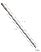 3/8 Inch x 12 Inch SDS Plus Rotary Hammer Drill Bit, Firecore Tungsten Carbide Long Drill Bits for Concrete Masonry Ceramic Tile Cement Walls Brick Rocks Stone, Brocas para Concreto - size: 3/8 in.