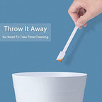 Lumkew Crevice Cleaning Brushes Tool for Tiny Small Spaces, 60Pcs, White - color: White