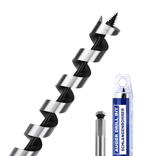 1-1/4" X 31.5" Auger Bit for Wood, 32x800mm Extra Long Auger Drill bit - size: 1-1/4" (32mm)diameter, style: 31.5 inch / 800mm Length