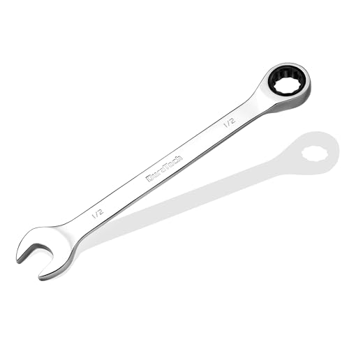 DURATECH 1/2" Ratcheting Combination Wrench, SAE - size: 1/2"
