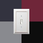 Amerelle 4040DDW Savannah Wallplate, 1 Duplex, Wood, Distressed White, 1-Pack - color: Distressed White, size: 1 Duplex