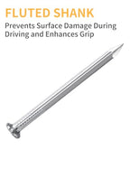 Concrete Nails 1-1/4 Inch for Masonry & Cement Walls - size: 1-1/4 Inch