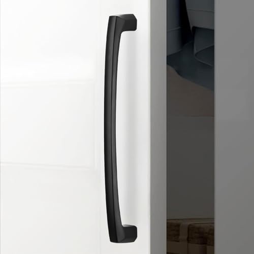 10 Pack 7 inch(177mm) Matte Black Kitchen Cabinet Handles Cabinet Pulls Black Drawer Pulls Kitchen Cabinet Hardware Handles Dresser Handles - color: Matte Black, size: 7'' Hole Center(177mm)