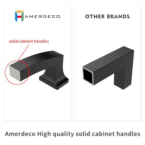 Amerdeco 10 Pack Brushed Gold Cabinet Pulls 7 Inch(177MM) Hole Center Gold Drawer Pulls Cabinet Hardware Kitchen Cabinet Handles for Bathroom Dresser Pulls ZH0009 - color: Brushed Gold, size: 7" hole center