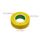 Electrical Tape, 2 Pcs, Black/Yellow