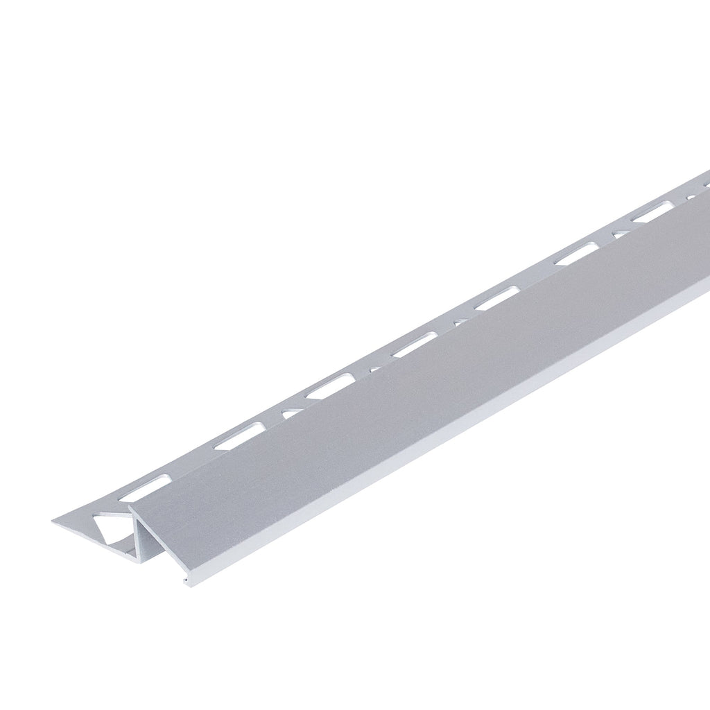 1/2in. x 96 in. Satin Clear Anodized Aluminum Tile Reducer