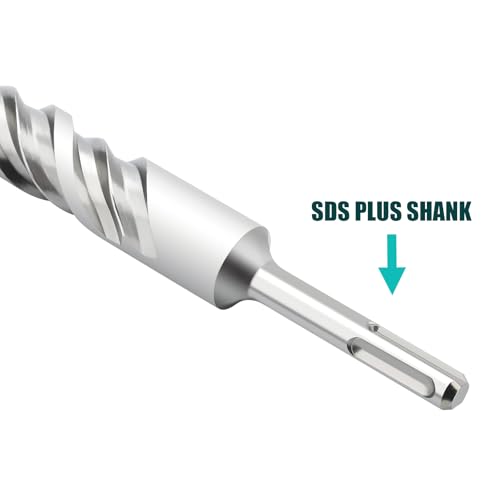 2 Pcs 9/16"x 12.2"(14x310mm) SDS Plus Rotary Hammer Bit for Concrete - size: 9/16 in x 12.2 in (14 x 310mm)