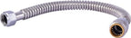 SharkBite Max 18 in Corrugated Flexible Water Heater Connector, 3/4 Inch Push-to-Connect x 3/4 Inch FIP, Brass Plumbing Fitting, Stainless Steel, URSS3088FX18 - size: 18 in. L x 3/4 in. PTC x 3/4 in. FIP