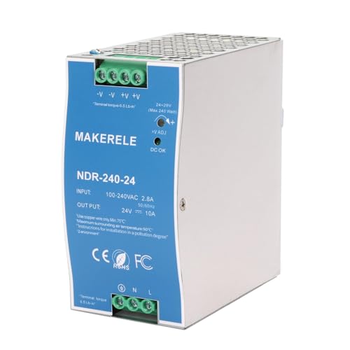 MAKERELE 24V MDR DIN Rail Power Supply 240W - style: 240W-24V