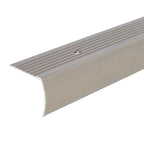 1-1/8 In. X 1-1/8 In. X 144 In. Aluminum Stair Edging Hammered