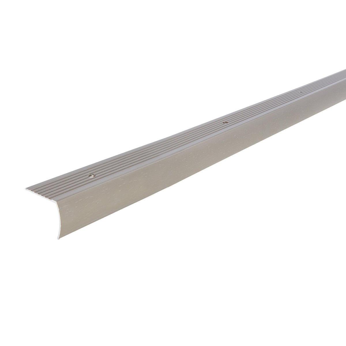 1-1/8 In. X 1-1/8 In. X 144 In. Aluminum Stair Edging Hammered