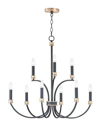 Open Box - Maxim 11377BKAB - Chandeliers Indoor Lighting