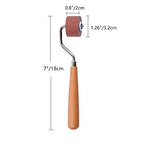 BANLTRE Rubber Brayer Roller for Printmaking, Ideal for Anti Skid Tape Construction Tools, Print,Craft Stamping Brayers for Wallpapers and Scrapbooks (0.8") - size: 0.8"
