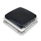 12V Shower Roof Vent With LED Lights And Tinted Lid Suits Roof Thickness 50-80mm