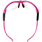 Global Vision Safety Shop Glasses - color: Pink Frame/Clear Lens