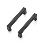 Ravinte Matte Black Square & Solid Cabinet Handles,3 Inch,15 Pack - size: 3 Inch Hole Center