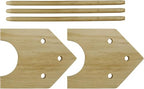 SE Mini Wood Pliers Rack - Pine Wood Dowels Rack - Mini Tool Organizer - Tool Free Assembly - WI-PS6