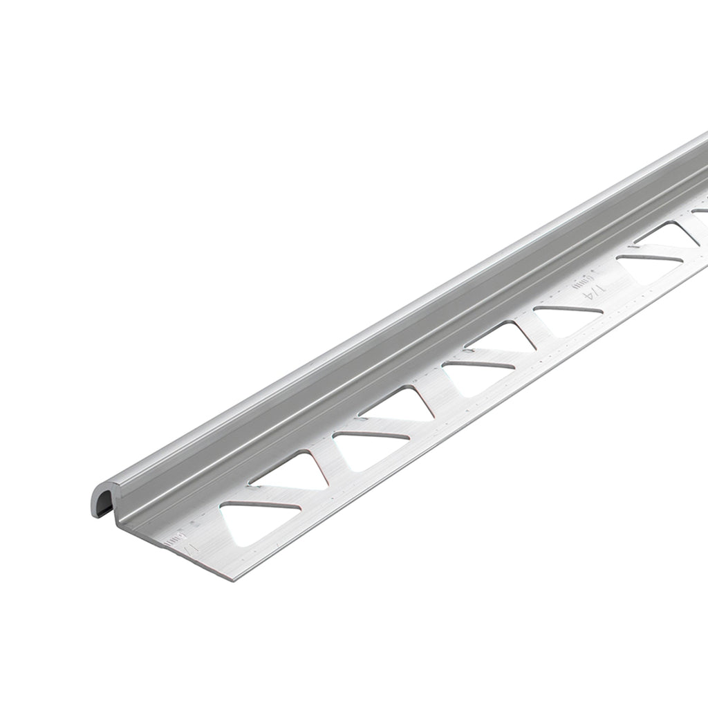 1/4 in. x 96 in. Satin Clear Anodized Aluminum Bullnose