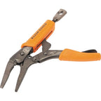 Klein Tools 38610 Locking Plier, Long Nose with Lever Release Handles, High Torque, Ideal for Tight Spaces, 4-Inch - style: 4-In Long Nose