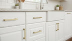 Alzassbg Brushed Brass Cabinet Pulls and Handles 10 Pack, AL3061BB - color: Brushed Brass, size: 5" Hole Center