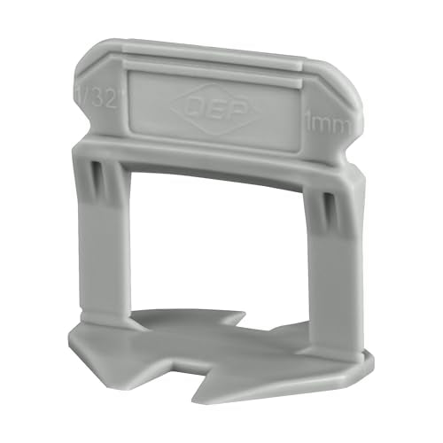 QEP 99771 LASH XL Tile Leveling System Clips for 1/32" Grout, Grey (500-pack)